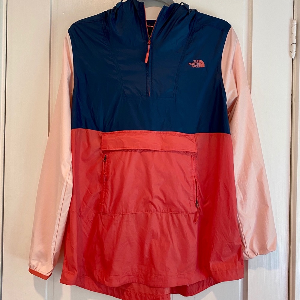 North Face Colorblock Half Zip Windbreaker
